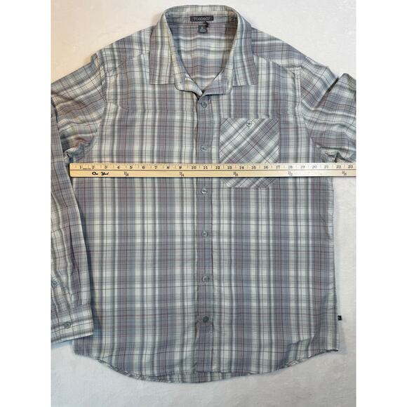 Toad & Co Men's Plaid Button Down Active Sport Shirt Hiking Casual Performance M - Picture 9 of 11